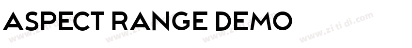 ASPECT RANGE DEMO字体转换